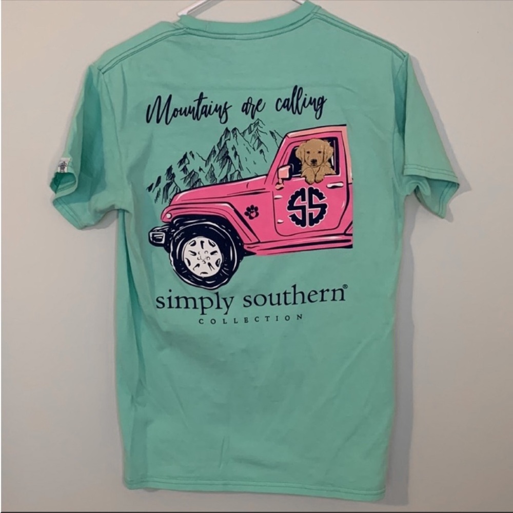 Simply Southern Turquoise Mountains Shirt